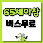 65세 이상 버스 무료